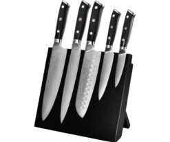 YW-A317--  6 PCS Damascus Kitchen Knife Set 67 Layers Damascus Chef Knife Professional VG 10 Handle