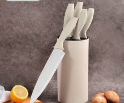 YW-A162G-  5PCS  Kitchen Knife Set with plastic knife block