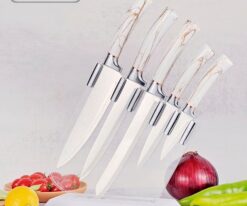 YW-A414--  5PCS  Kitchen Knife Set with plastic knife block