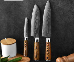 YW-A060--Damacus Kitchen knife set
