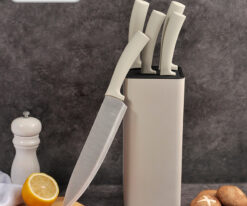 YW-A326G-  5PCS  Kitchen Knife Set with plastic knife block