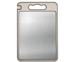 YW-CB123  --2 in 1 Plastic & Stainless steel cutting board