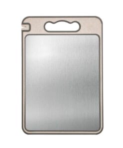 YW-CB123 --2 in 1 Plastic & Stainless steel cutting board